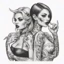 sluts tattoo design idea