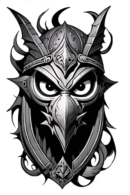 legend of zelda majoras mask tattoo design idea