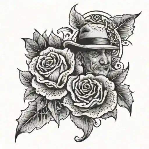 memorial tattoo for dad tattoo design idea
