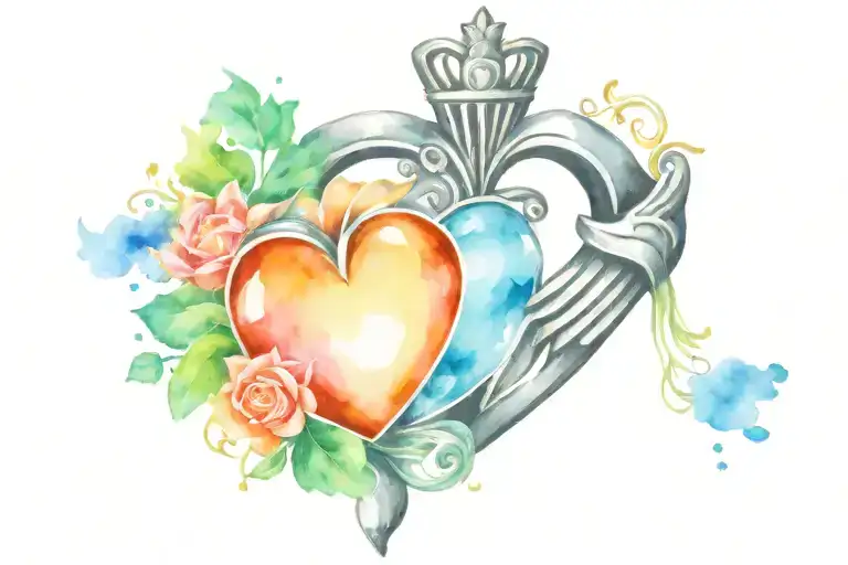 round claddagh sleeve tatto tattoo design idea