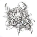 infinte god plans tattoo design idea