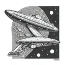 enterprise D star trek tattoo design idea