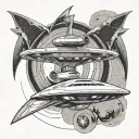 enterprise D star trek tattoo design idea