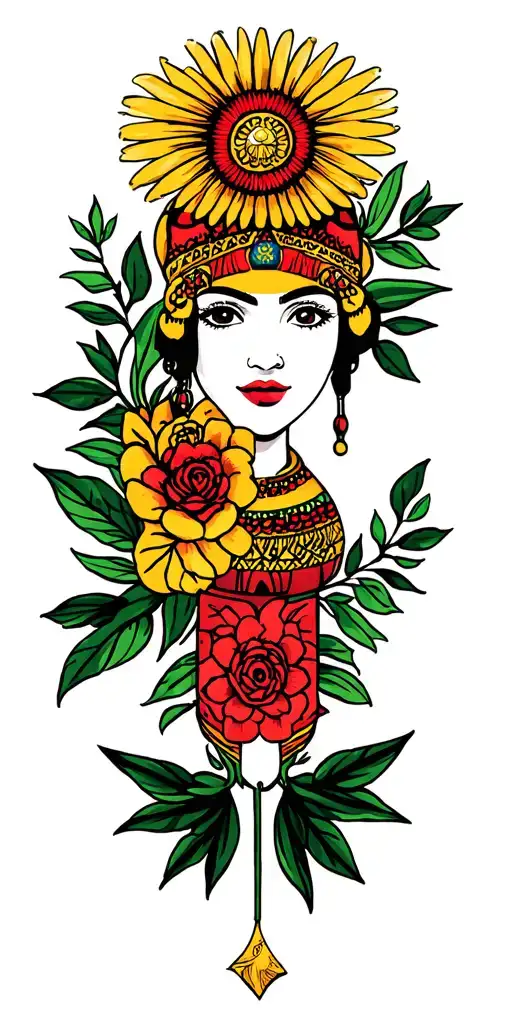 Colombia tattoo design idea