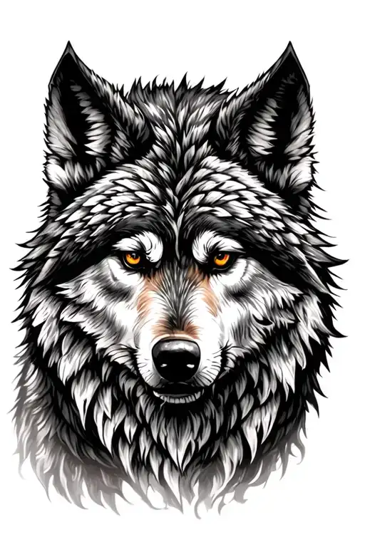 fenrir viking norse wolf tattoo design idea