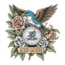 keep going tattoo design idea