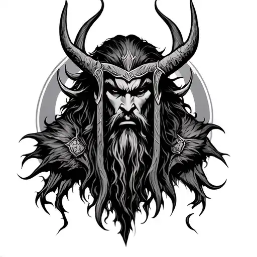 leshy loki odin tattoo design idea