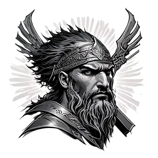 Warrior, rise and shine tattoo design idea