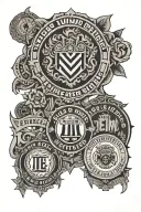Leeds united badges tattoo design idea