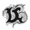 roman numbers 18 June 2004 tattoo design idea