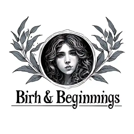 Birth & Beginnings: The foundation of my story begins with my birth, where the first chapter was written. A new life ent tattoo design idea