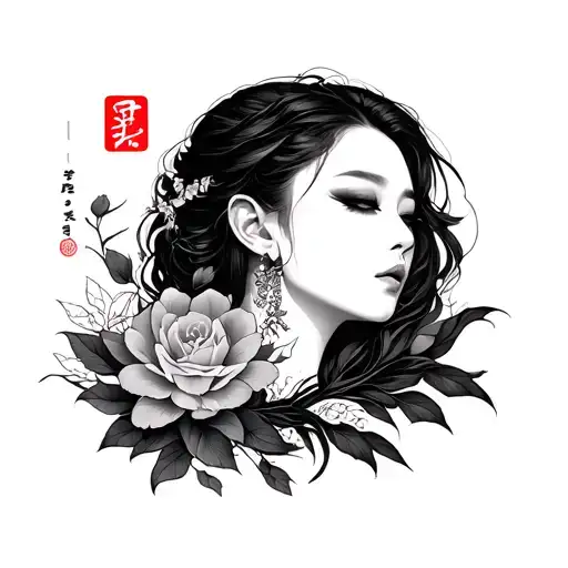 Korean tattoo design idea