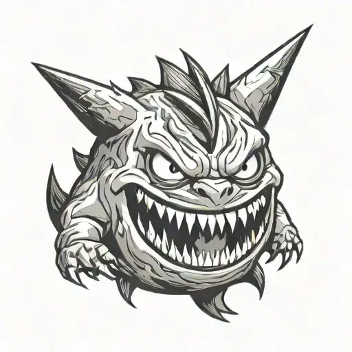 gengar tattoo tattoo design idea