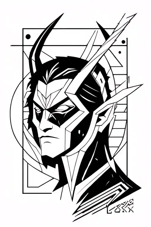 Loki tattoo design idea
