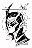 Loki tattoo design idea