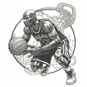 Basketball, 23, Michael Jordan tattoo design idea