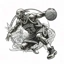 Basketball, 23, Michael Jordan tattoo design idea