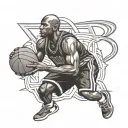 Basketball, 23, Michael Jordan tattoo design idea