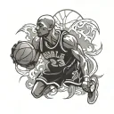 Basketball, 23, Michael Jordan tattoo design idea