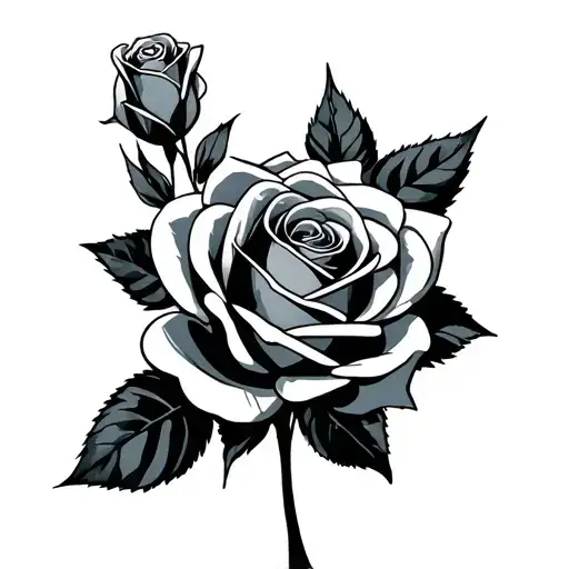 bender futurama roses tattoo design idea