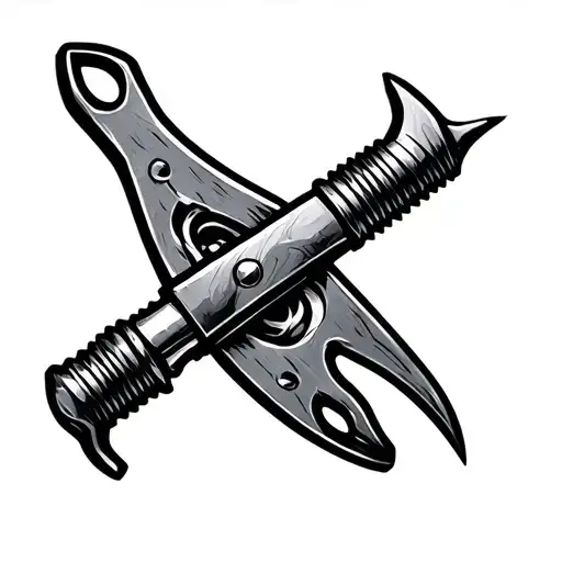 Halligan Tool tattoo design idea