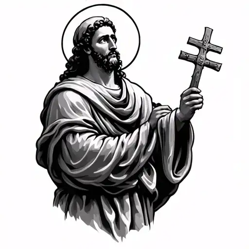 Saint Anthony tattoo design idea