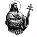 Saint Anthony tattoo design idea