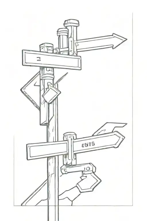 street sign tattoo design idea