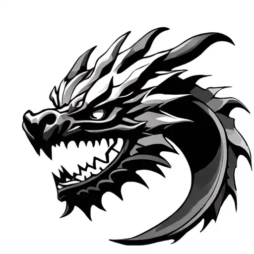 fire dragon lego ninjago tattoo design idea