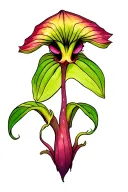 carnivorous plant tattoo design idea