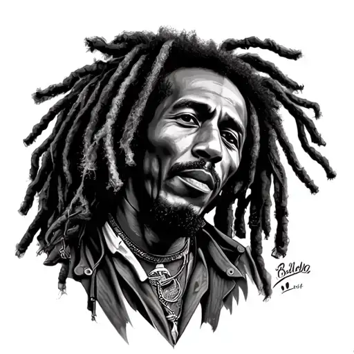 Bob Marley tattoo design idea