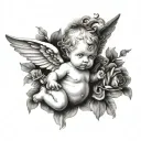 Cherub tattoo design idea