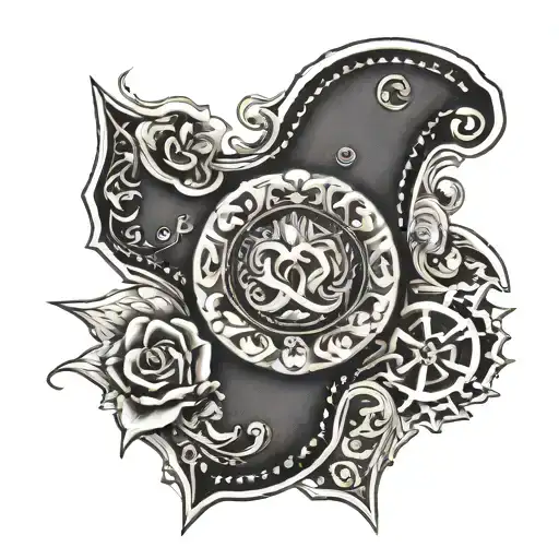 western cards ace  leather work design tattoo design idea