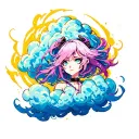 arcane jinx cloud tattoo design idea