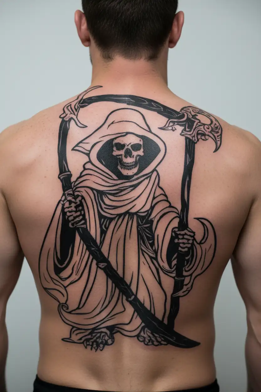 grim-reaper tattoo design idea
