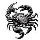 lion bull scorpion tattoo design idea