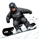 Snowboard tattoo design idea