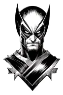 wolverine x men logo tattoo design idea