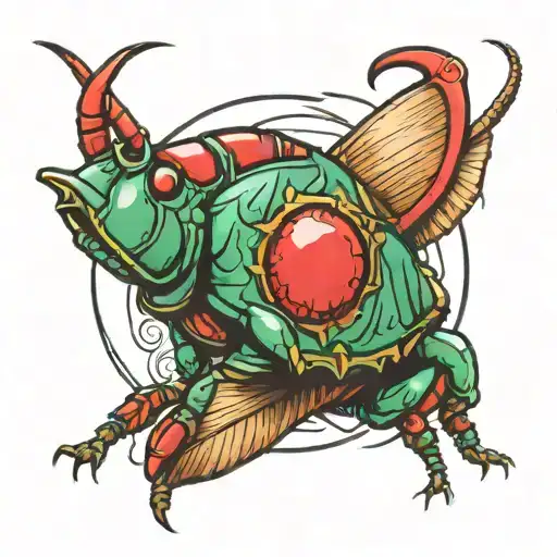 cricket tattoo design idea