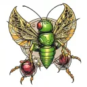 cricket tattoo design idea