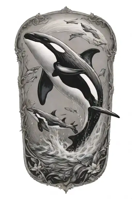 orca tattoo design idea