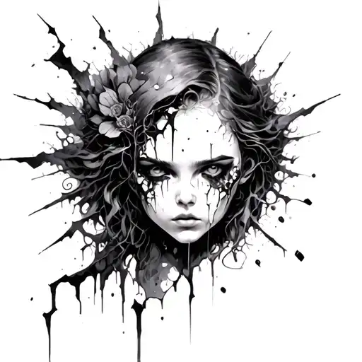 A soul that is shattered but trying to come back together. Something has fallen apart, yet I can still feel the fragment tattoo design idea