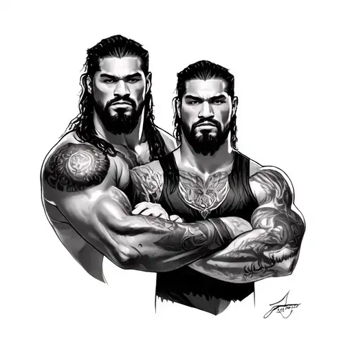 roman reigns tata tattoo design idea