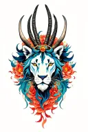 leo, aquarius, capricorn tattoo design idea