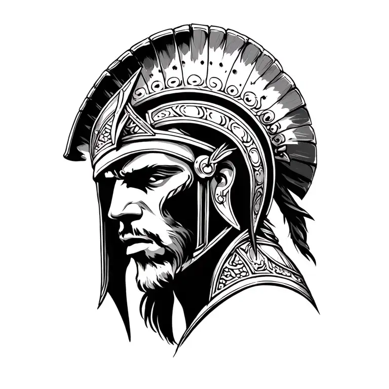 sparta warrior tattoo design idea