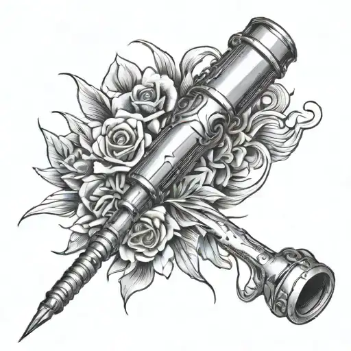 welding rod transforming tattoo design idea
