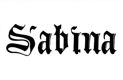 "Sabrina" tattoo design idea