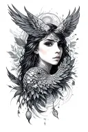 Etoile Dream Catch tattoo design idea