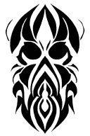 8 pointed tribal tattoo spearheaded tips tattoo design idea