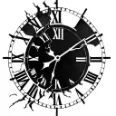 Broken Clock tattoo design idea